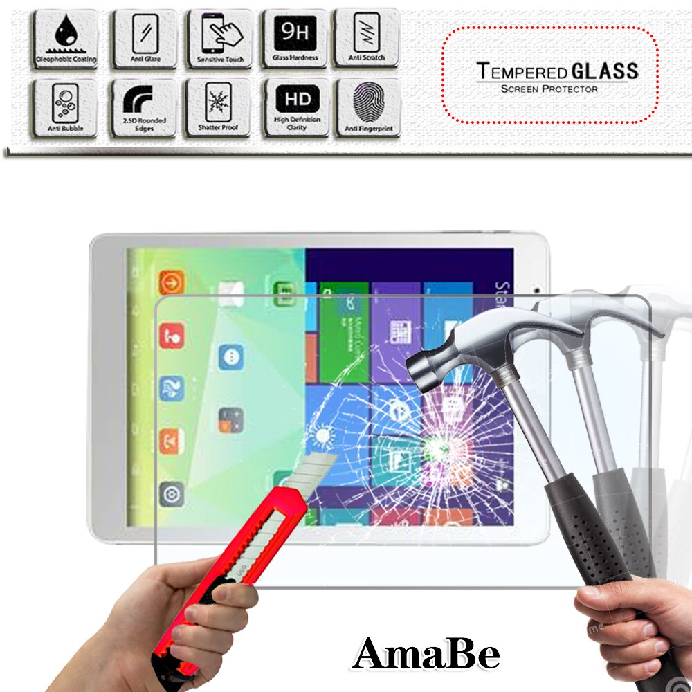9H Protector de pantalla de cristal templado para Teclast Tbook 10 S/Tbook 10/X10/X98 aire II/X98 Plus/X98 aire comprimido cristal templado Protector: Teclast X98 Air II