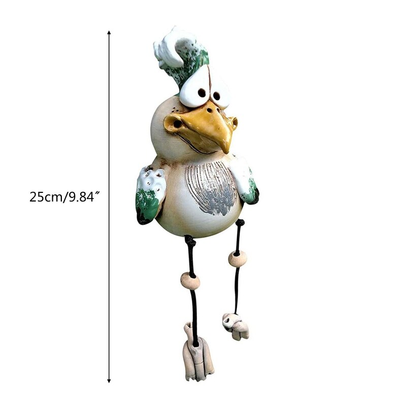 Statue d'oiseau de jardin créative, ornement de pelouse de cour, nouveauté, décoration d'intérieur et d'extérieur, artisanaux pour voisins, 2022