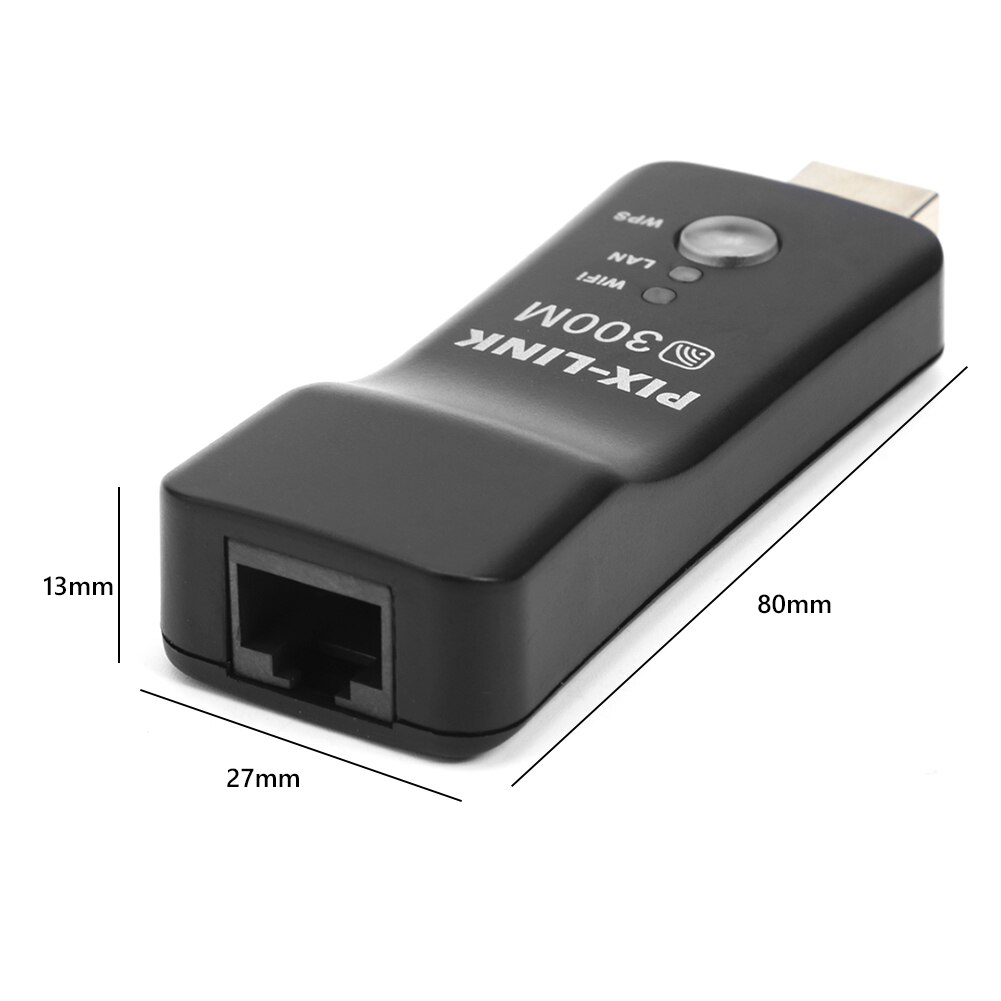 Adaptador Dongle USB para TV, receptor inalámbrico Universal de 300Mbps, RJ45 WPS, para Samsung, LG, Sony, Smart TV,