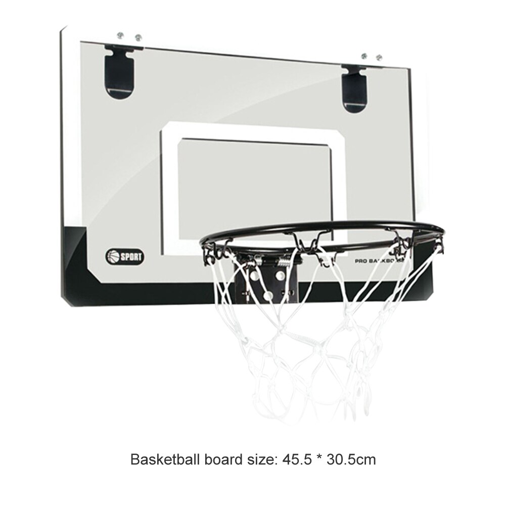 Bærbar mini basketball barn hengende basketball bakbord innendørs dør veggmontert kurv ball brett sett med pumpe ball