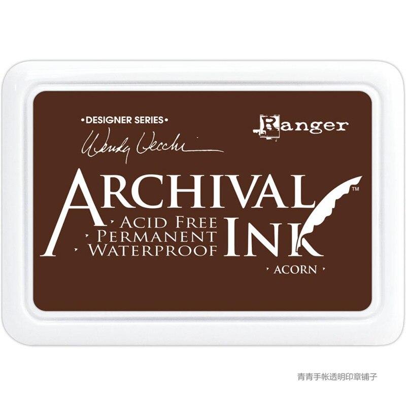 American original ranger stamp pad multicolor oily waterproof acrylic ink pad: acorn