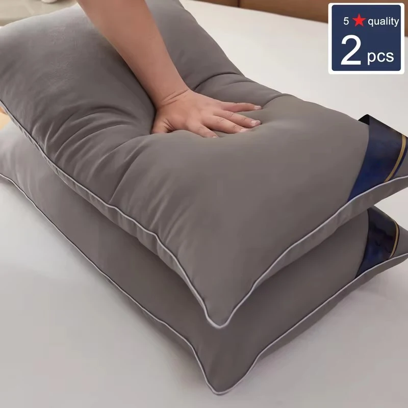 Hotel collection pillow – high-quality pillow for sleeping – supportive and comfortable, medium-firm, hypoallergenic: 43*73 / Green