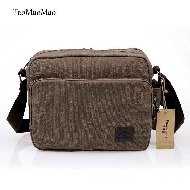 Mannen Canvas Tas Toevallige Reizen Mannen Crossbody Tas Multifunctionele Mannen Messenger Bags Taomaomao