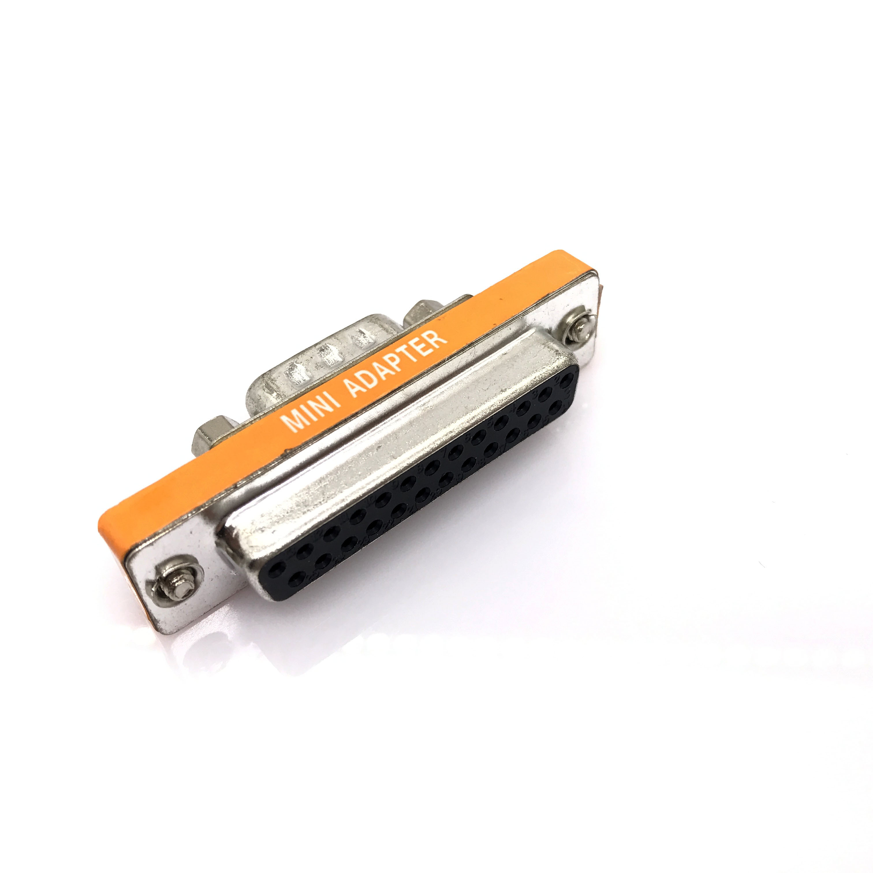 Mini adaptateur DB25 à DB9, mâle à femelle M/F série au modem Mini adaptateur changeur de genre couremplaçant RS-232: green