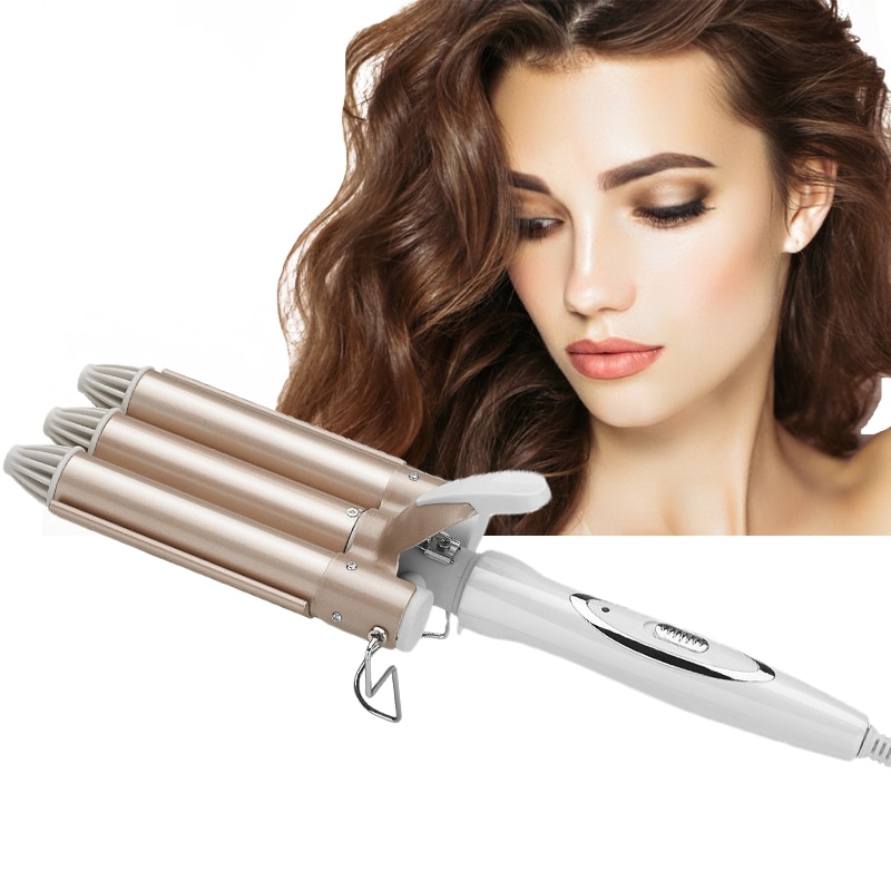 Hair Curler 3 Vaten Krultang Professionele Haar Krultang Roller Wave Wand Keramische Triple Barrel Krullend Hair Styling Gereedschap