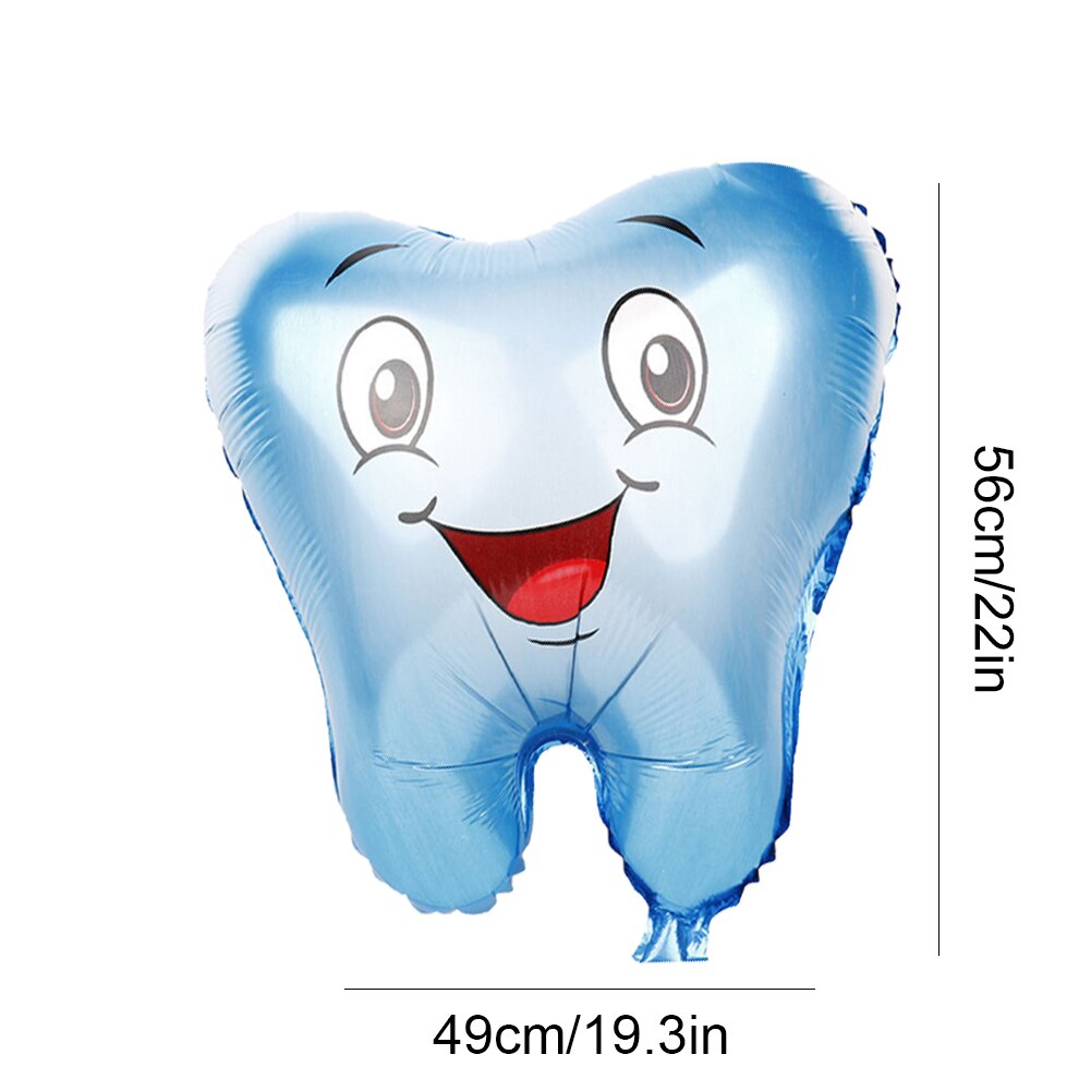 Cartoon Tand Patroon Ballon Aluminium Folie Ballonnen Ornament Anniversary Festival Feestartikelen Decoraties Thuis Party