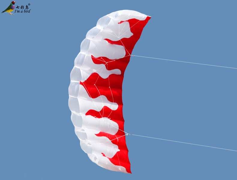 Deportes al aire libre, 2m, línea de energía Dual, paracaídas, llama, deportes, cometa de playa para principiantes
