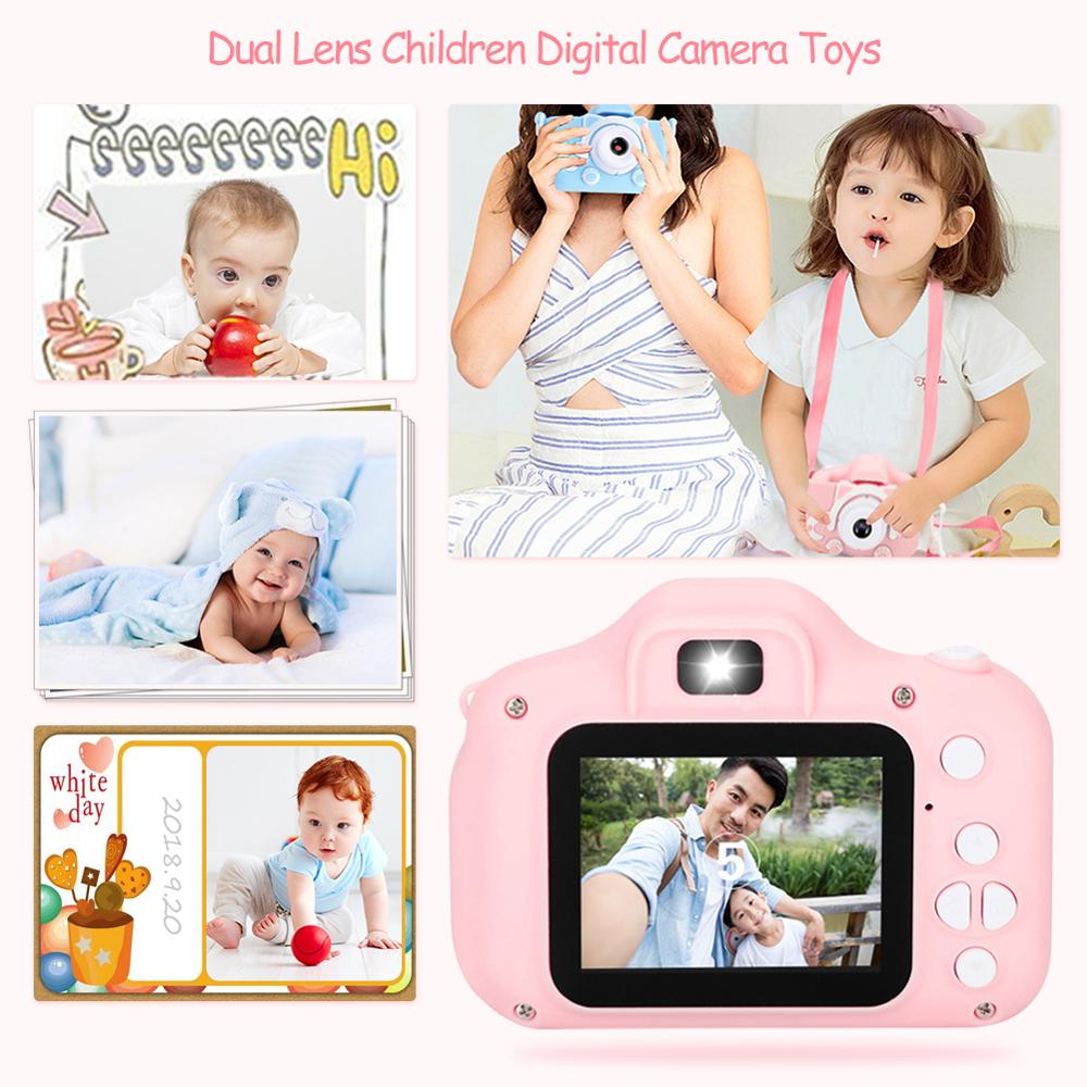 Mini cámara Digital de dibujos animados para niños, 1080P HD, accesorios de fotografía al aire libre, cámara réflex deportiva, pantalla de 2 pulgadas, tarjeta TF de 32GB