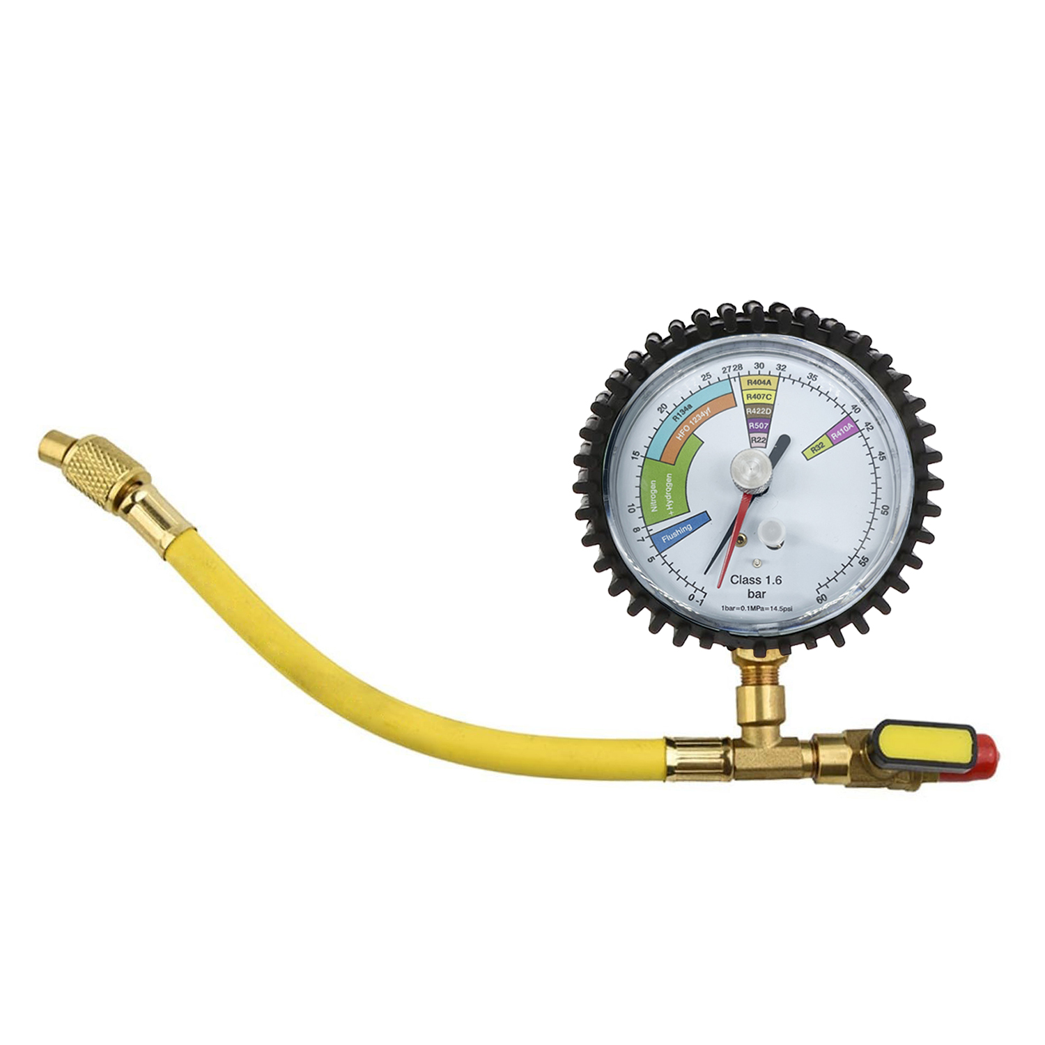 Air Conditioner Nitrogen Pressure Tester Regulator For R134a R22 R407C R410A Pressure Gauges HVAC Systems Cold Test Table Tools: Default Title