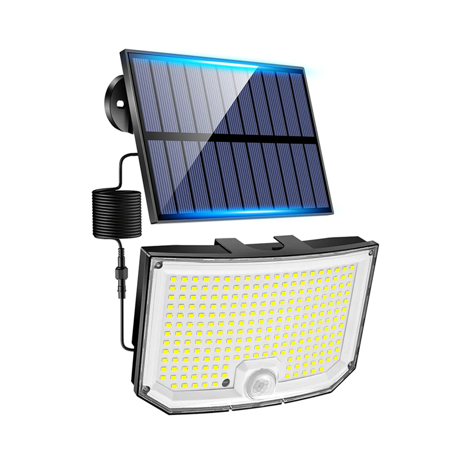 Buitenverlichting op zonne-energie met bewegingssensor, 238 led-schijnwerpers op zonne-energie met schemeringssensor, beveiligingsspots op zonne-energie voor hotels