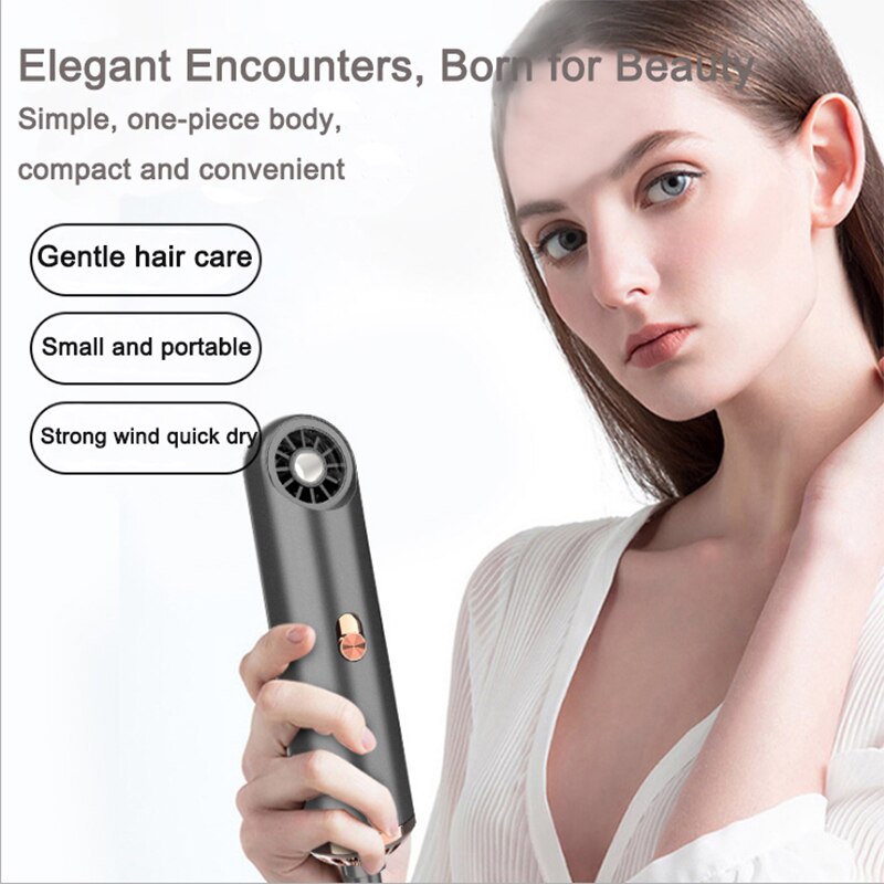 Föhn Met Diffuser En Nozzles Krachtige Föhn Voor Sneldrogende Compact &amp; Lichtgewicht Reizen Draagbare Haardroger