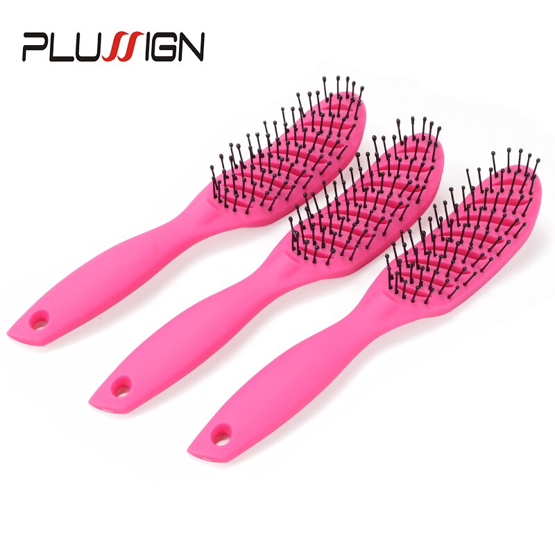 Spazzola districante professionale per capelli ventilati di qualità premio districante per capelli bagnati e asciutti, setole ioniche flessibili super morbide