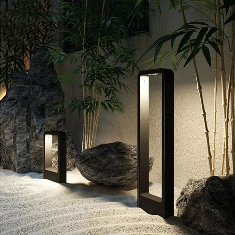 Waterdichte Led Tuin Gazon Lamp Moderne Aluminium Pilaar Buiten Binnenplaats Vlla Landschap Bolders Licht