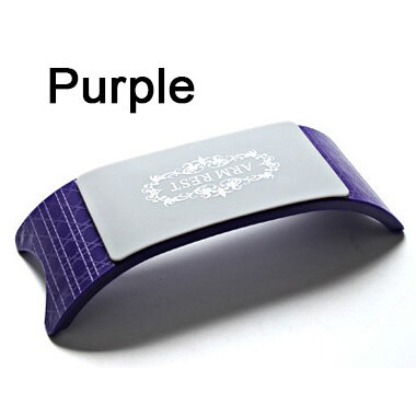 Stół robić malowania paznokci podłokietnik uchwyt silikonowy robić paznokci biurko podłokietnik z tworzywa sztucznego poduszka robić paznokci na rękę odpoczynku dla salon pielęgnacji paznokci kolorowe: Fioletowy