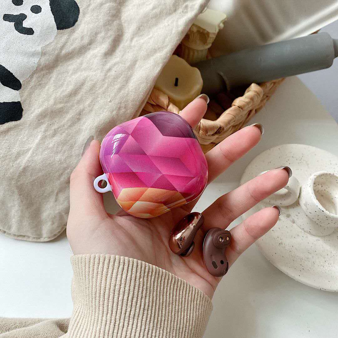 Cute Retro Flower Marble Matte Earphone Case for Samsung Galaxy Buds Live Cover Bluetooth Wireless Headset Accessories: 6