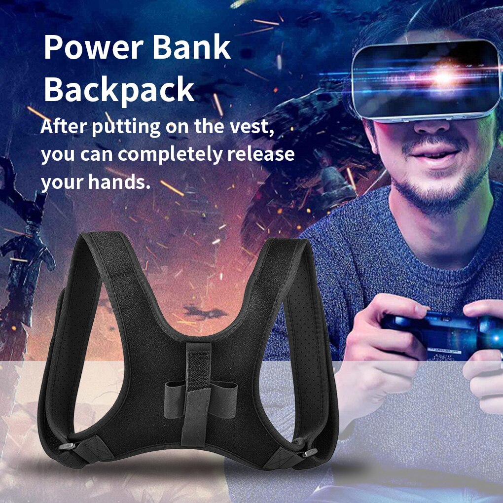 Shoulder Belt Battery Power Bank Adjustable Back Shoulder Strap Replacement for Oculus Quest 2