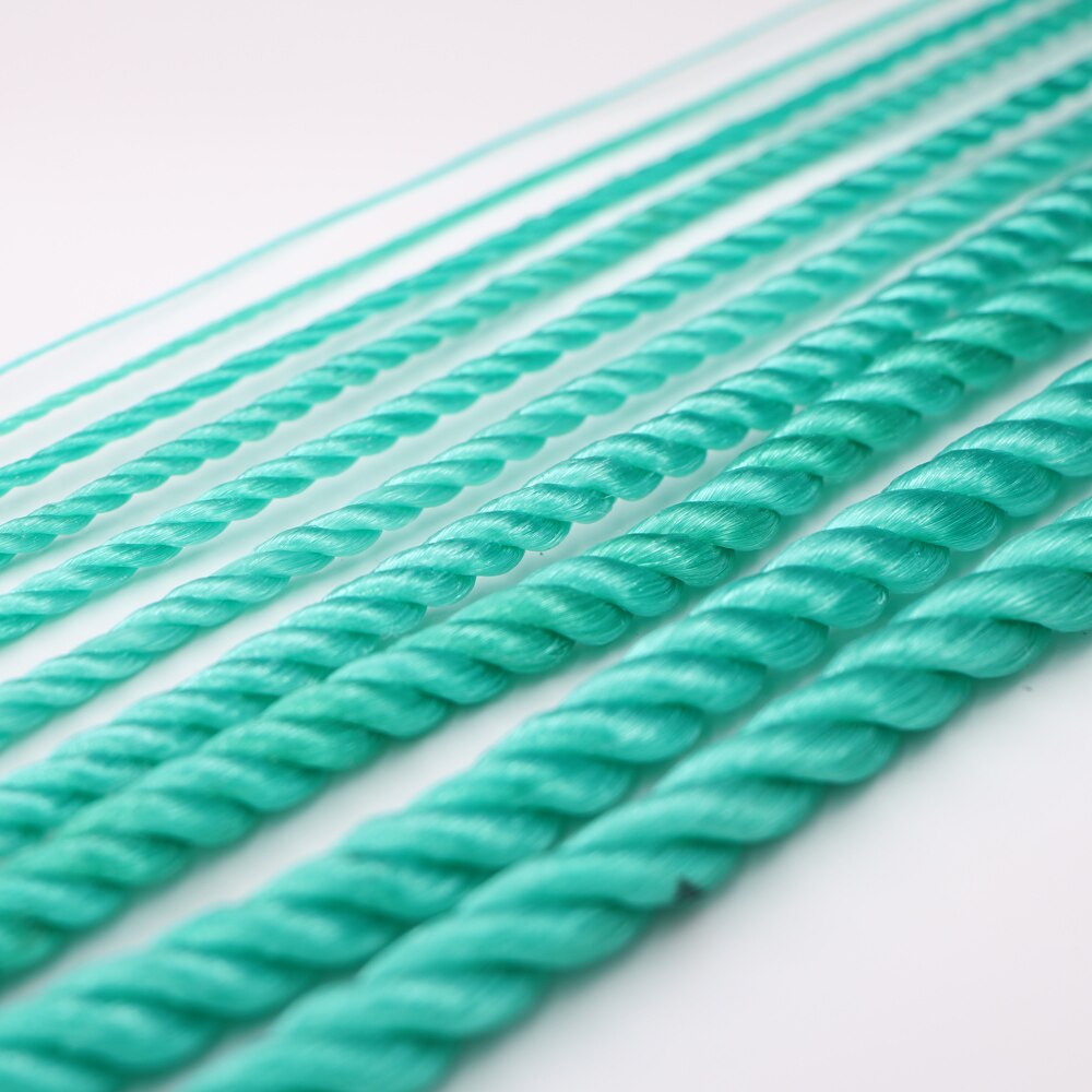 1Mm-14Mm Diameter Polyethyleen Touw Nylon Weave Twisted Twine Hoge Sterkte Tuin Bundeling Plant Netting Thuis verbetering Craft