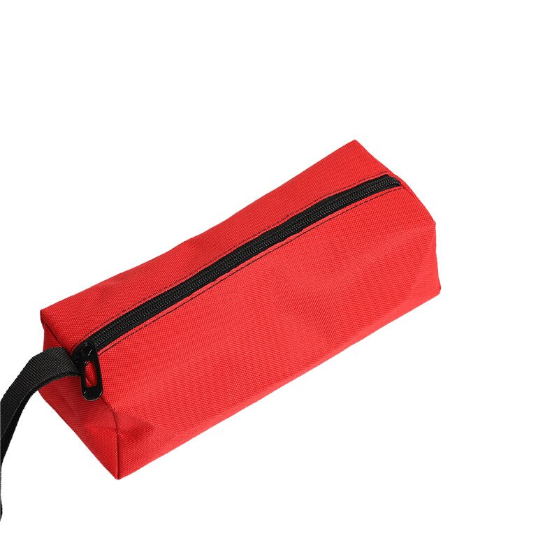 Maintenance tool bag Portable tool bag Small tool storage bag Hardware tool bag Metal parts Fishing travel storage bag: Red / 250x85x70mm