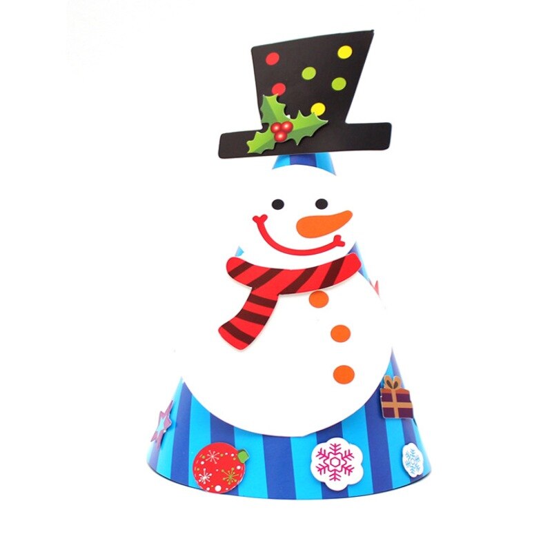 Julpapper hatt glasögon gubbe glasögon ren svart hatt snögubbe rosett träd hatt för vuxna barn