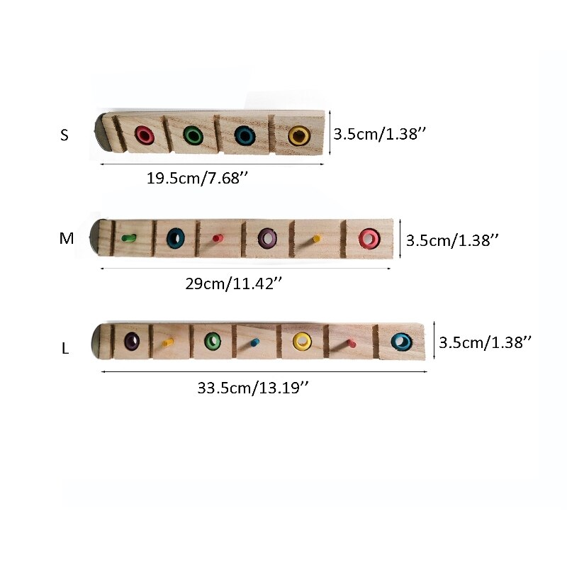 Perche en bois pour oiseaux, perroquet, blocs à mâcher, entraînement à l&#39;intelligence, Puzzle, jouet pour Mini aras canari, perruche cacatoès