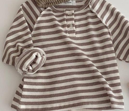 Children's Simple T-shirt boy And girl Loose Casual Top Baby Boy T Shirt: Brown / 24M