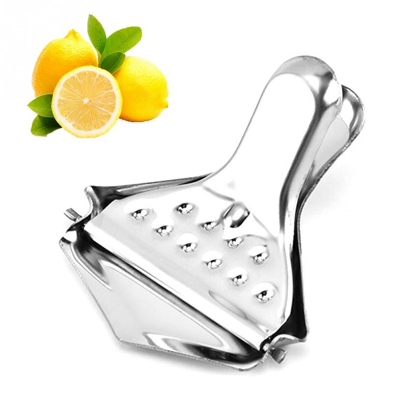 Metal manuel håndpres citronpresser rustfrit stål frugt lime appelsin juicer kileværktøj køkken bar tilbehør