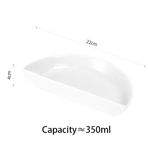 Nordic ceramic three-part four-part platter modern living room fruit platter snacks dried fruit cold cut platter: G