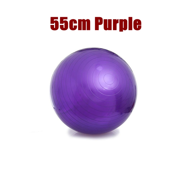 55Cm 65Cm 75Cm Yoga Bal Pvc Verdikking Fitness Bal Yoga Bal Pilates Bal: 55cm purple