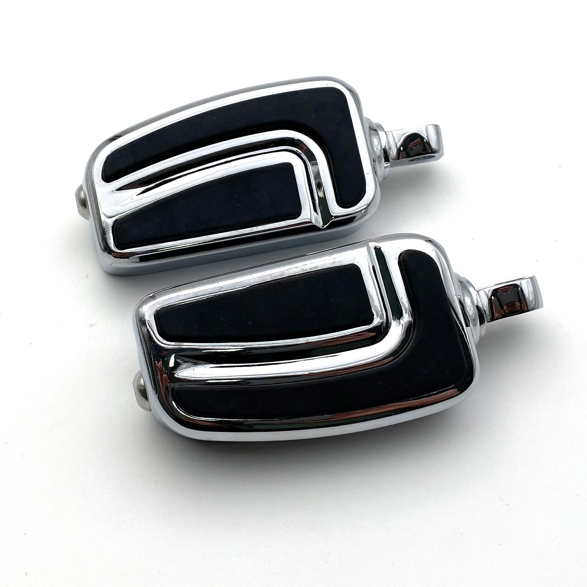 REALZION Motorcycle Part Male Mount Foot Pegs Footrest Footpegs For Harley Davidson Sportster Iron Touring Custom Dyna Softail: Style N