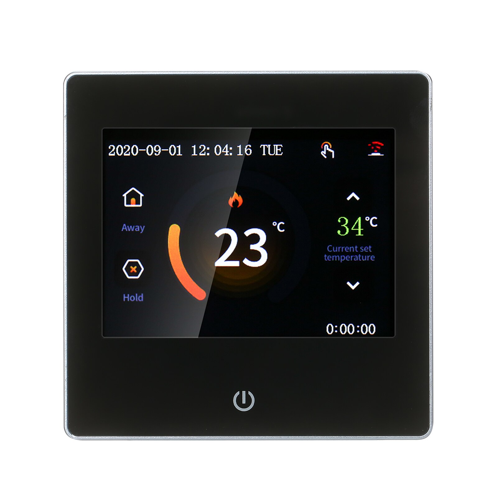 Smart Thermostat LCD Touch-screen Programmable Thermostat with WIFI Electric Heating 16A Digital Temperature Controller: Sliver