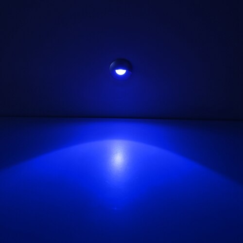 U-lampen 0,6 Watt LED Treppen Lampen IP65 LED Gartenpost Pfad Wasserdichte Beleuchtung Außenterrasse Sockel Lampe 6 teile/satz F101-6: Blau
