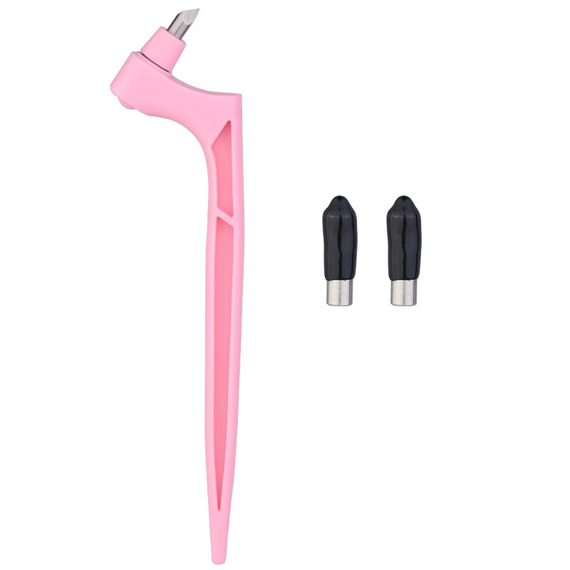 LMDZ 1PC 360-degree Rotating Utility Knife Pen Paper Cutting Pen Engraving DIY Art Craft Hand-held Rotary Carving Knife: pink