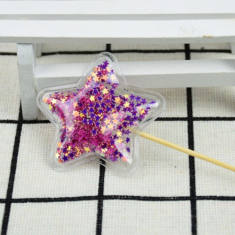 Relleno de lentejuelas de unicornio, Decoración de Pastel de estrellas, para magdalenas, de cumpleaños, decoración de ducha de bebé hojaldre para Postres, 5 uds.: A03