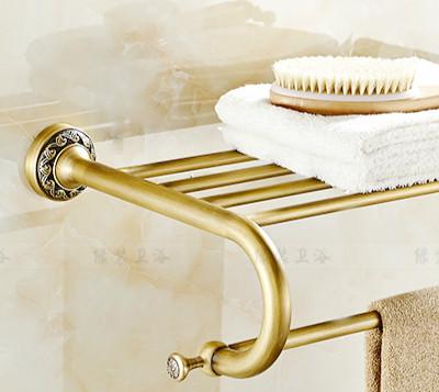 Antique Brushed Brass Bathroom Accessories Sets European Carving Bronze Bathroom Hardware Set Bathroom Products Rw2