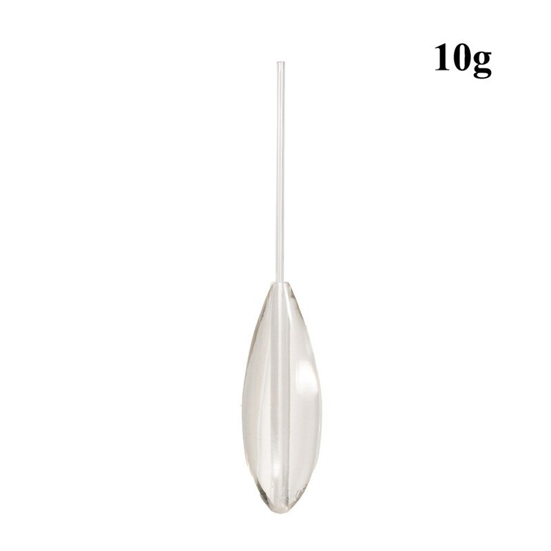 5Pcs Acrylic Fishing Float Sinking-down Bombarda Floats 5/10/15/20g Transparent Fishing Float Fishing Tackle: W1-10g