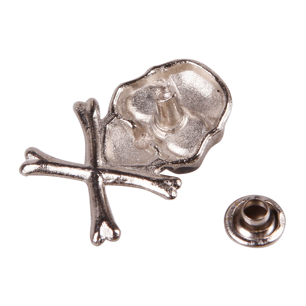 10 st 15mm cool skalle ghost nit nagel punk för armband väska läder diy hantverk diy på väskor läder armband kläder skor #24998