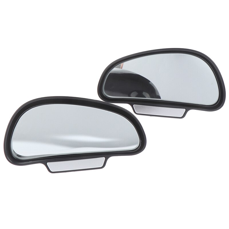Espejo de coche negro ajustable de 360 grados, espejos retrovisores laterales anchos, forma de cierre de punto ciego para espejo retrovisor auxiliar para estacionar