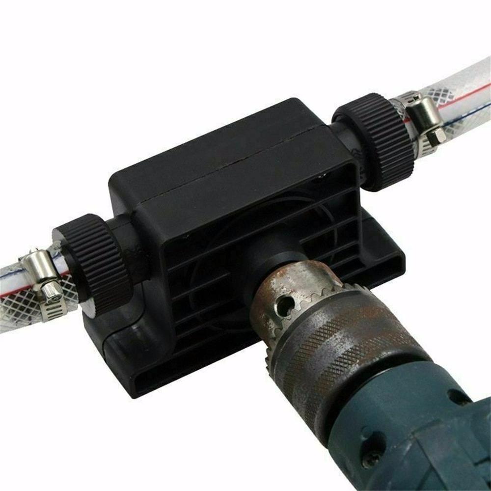 Portable Electric Drill Pump Sinks Aquariums Pool Self Priming Transfer Pumps Oil Fluid Water Pump Hose Clamps Connectors Set