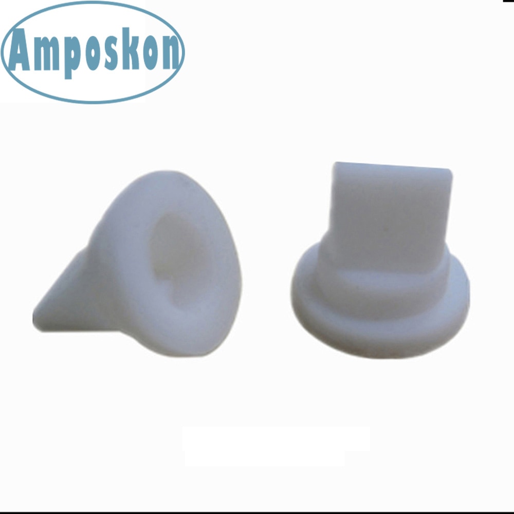 10 Pieces White Silicone Duckbill Valve One-way Check Valve 7.45 * 4.2 * 7.2 MM for Liquid and Gas Backflow Prevent