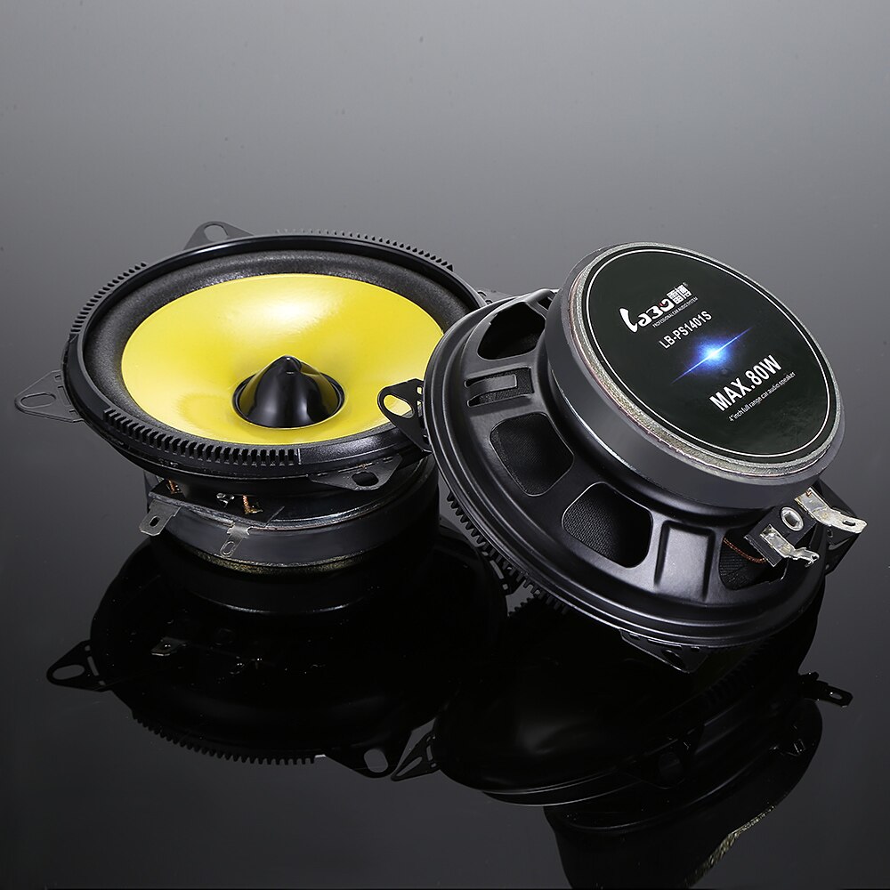 LABO LB-PS1401S Auto Luidsprekers 2 stks 4 inch Super Auto Speaker Auto Audio Muziek Stereo Volledige Bereik Frequentie Luidspreker
