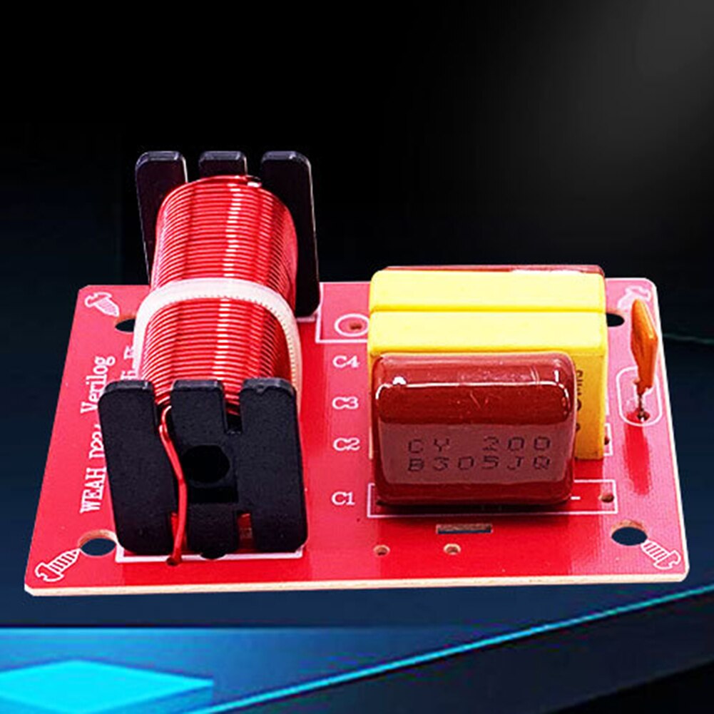 Audio Speaker Frequency Divider Full Range Treble Bass 80W 2 Way Crossover Audio Filters HiFi Speaker Dual Crossover
