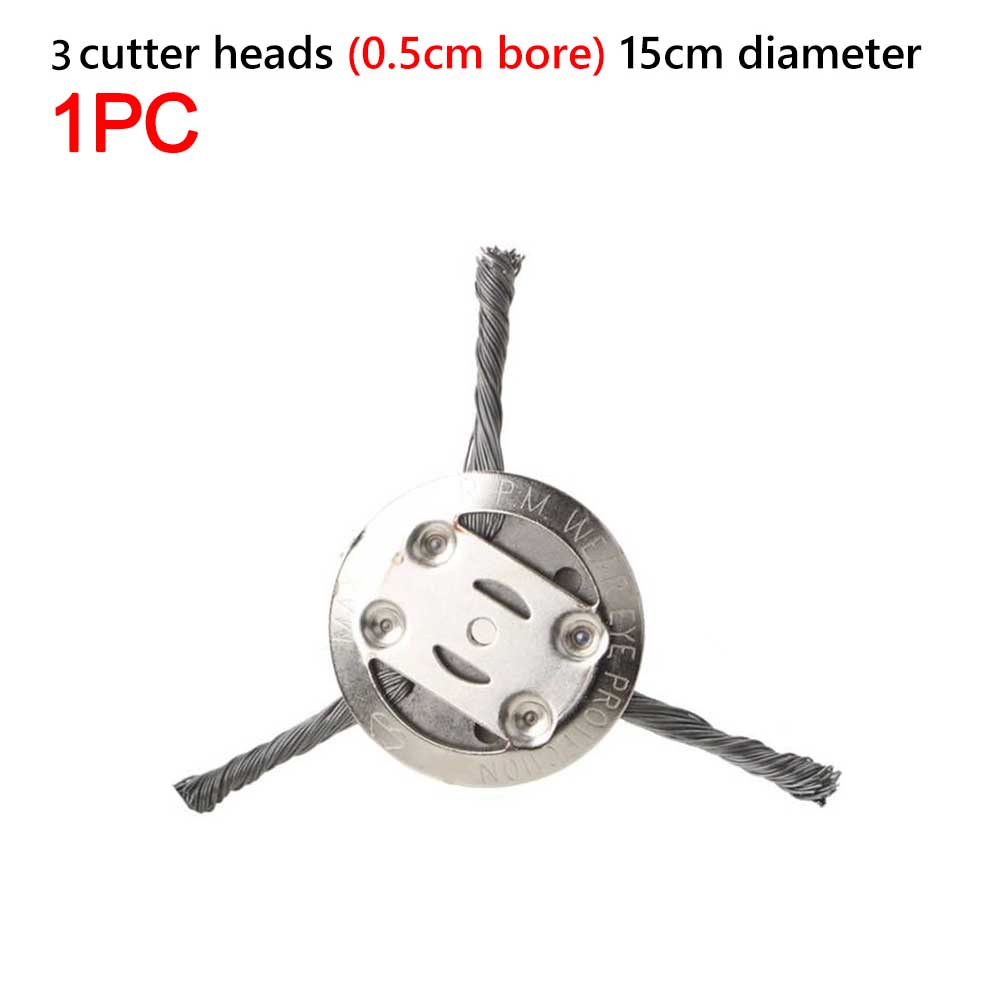 Cabezal de corte de césped resistente al desgaste, disco de deshierbe de alambre de acero anticorrosión, accesorios de cortacésped para césped de acera de patio: Beige
