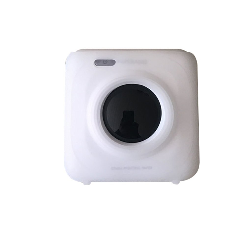 Portable Instant Photo Printer Electronics Photos and Bills Printer Protective Case Silicone Case Thermal Printers Office Sony: White