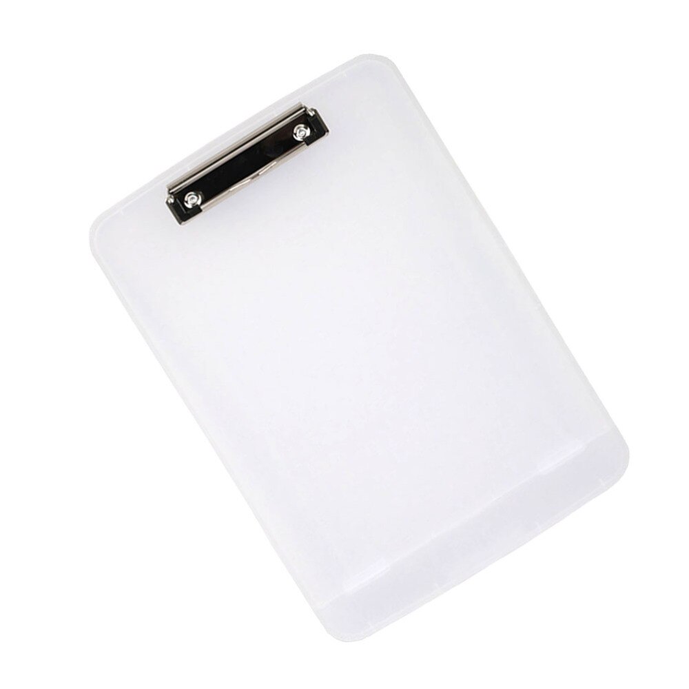 A4 Clipboard File Clip Hardboard Paper Holder Memo Folders Board Pencil A4 Paper Container Box for Home School Office (T: Default Title