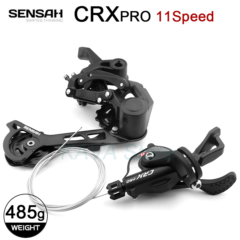 SENSAH CRX zawodowiec 1X11prędkość MTB rower przerzutka tylna s grupa wyzwalająca 11V dźwignia zmiany biegów 11S przerzutka tylna przełączniki: 11S zestaw