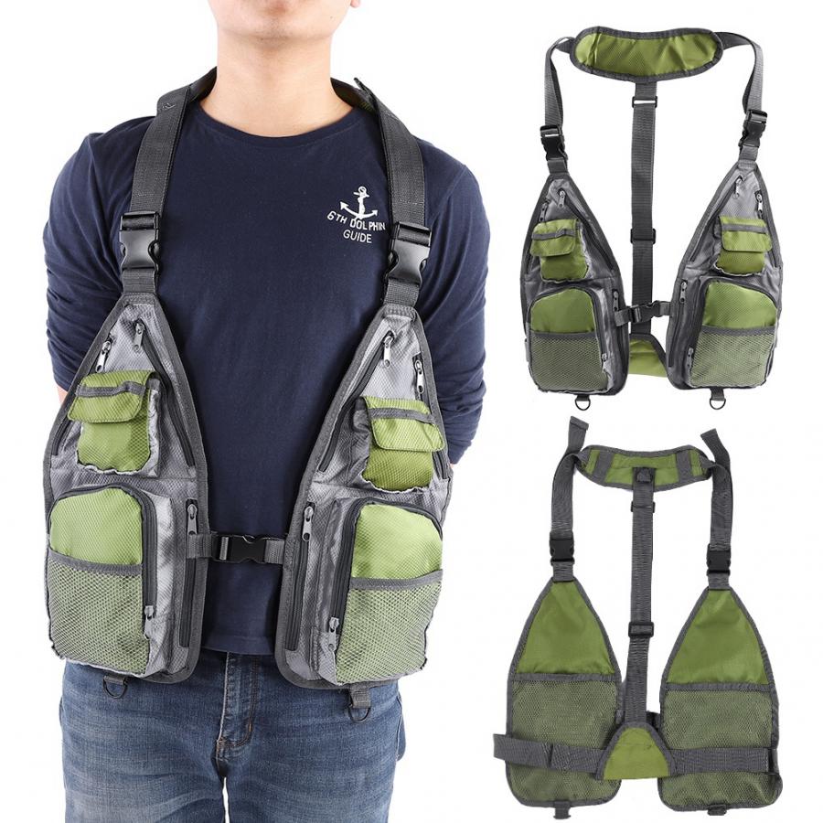 Vissen Vest 1 Pcs Eenvoudige Ademend Mesh Vissen Vest Zomer Outdoor Multi-Functionele Quick-Dry Fly Vest Voor vissen Apparatuur
