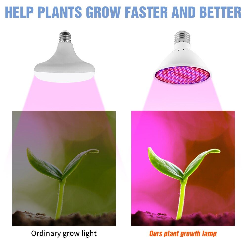 E27 Led Grow Light Volledige Spectrum Groeiende Lamp Tent Phytolamp Voor Planten Rood/Blauw/Uv/Ir Voor planten Bloemen Zaailing Teelt