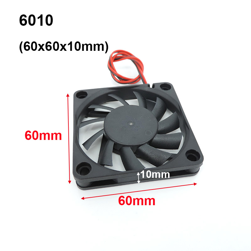 4010 12025 8010 30mm dc 5V 12V 24V ventilador de refrigeración caja de Motor sin escobillas silencioso 40MM 50MM 60MM 70MM 80MM 90MM 120MM para impresión 3D 2PIN: BLANCO / Paquete de 3