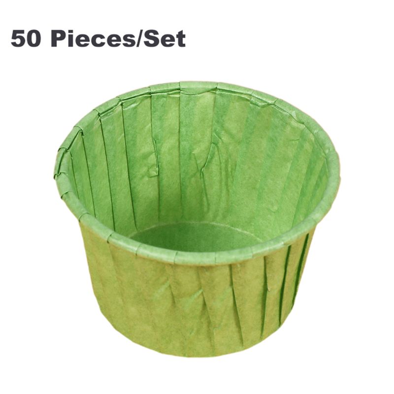 50 Pcs Muffin Cupcake Papier Cup Oilproof Cupcake Liner Bakken Cup Lade Case Wedding Party Cassettes Cupcake Wrapper: A