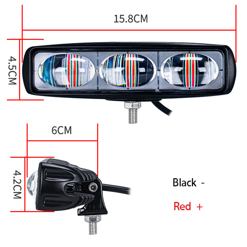 Światło ostrzegawcze robić wózków widłowych 12V-80V, wysoka jasność, czerwona linia, prosty wiązek, strefa niebezpieczeństwa wózka widłowego, punkt bezpieczeństwa wózka widłowego.